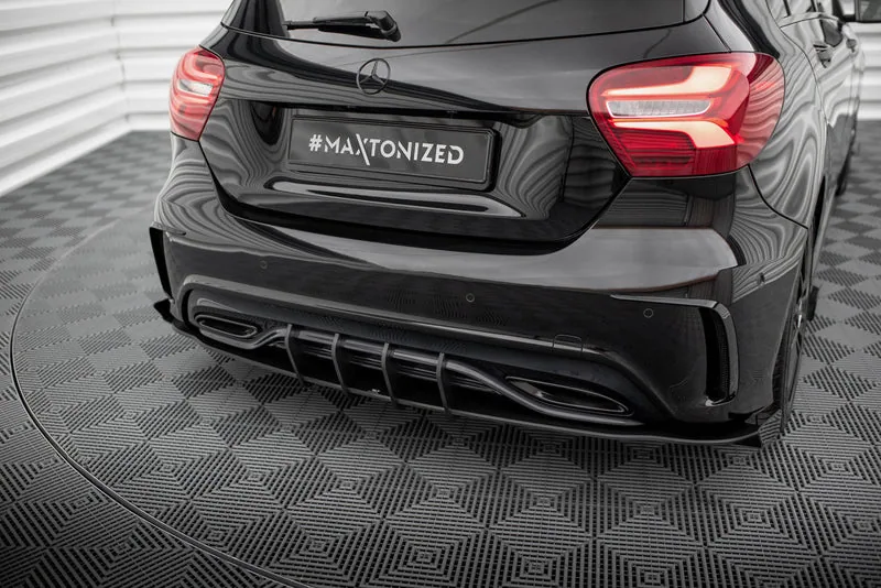 Tagumine difuusor Street Pro + tiivakesed — Mercedes-Benz A AMG-Line W176 Facelift (2015–2018)