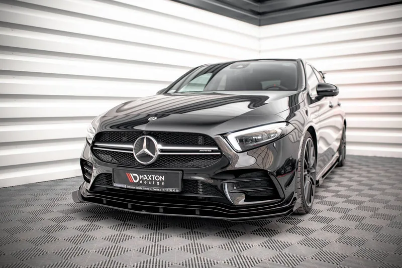 Front splitter Street Pro + flaps — Mercedes-Benz A35 AMG / AMG-Line Aero Pack W177 (2018–2023)