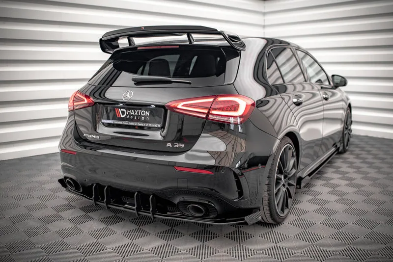 Rear valance Street Pro + flaps — Mercedes-Benz A35 AMG Hatchback Aero Pack W177 (2018–2023)