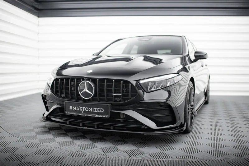 Передний сплиттер Street Pro + накладки — Mercedes-Benz AMG A35 W177 Facelift (2023–)