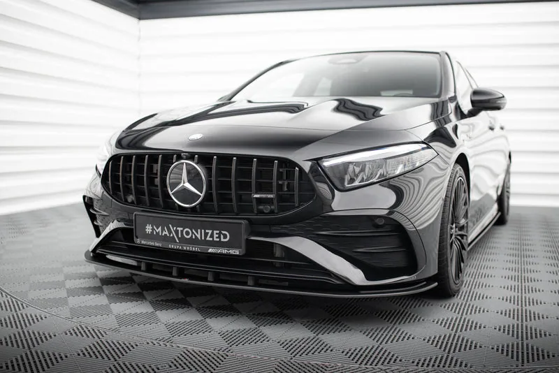 Передний сплиттер Street Pro — Mercedes-Benz AMG A35 W177 Facelift (2023–)