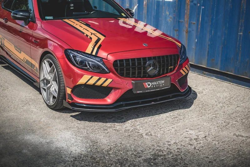 Esisplitter Street Pro + tiivakesed — Mercedes-Benz AMG C43 / AMG-Line Coupe C205 (2014–2018)