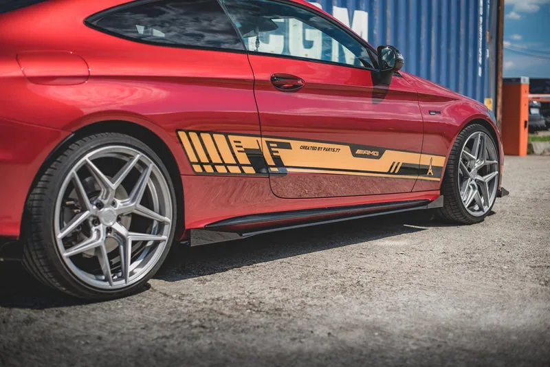 Küljeliistud Street Pro + tiivakesed — Mercedes-Benz AMG C43 / AMG-Line Coupe C205 (2014–2018)