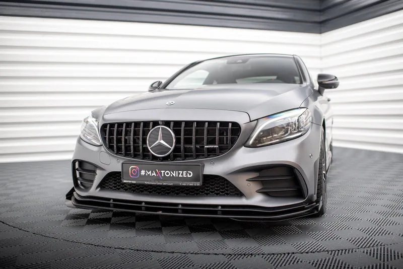 Front splitter Street Pro + flaps — Mercedes-Benz AMG C43 Coupe / Cabrio C205 Facelift / A205 Facelift (2018–2021)