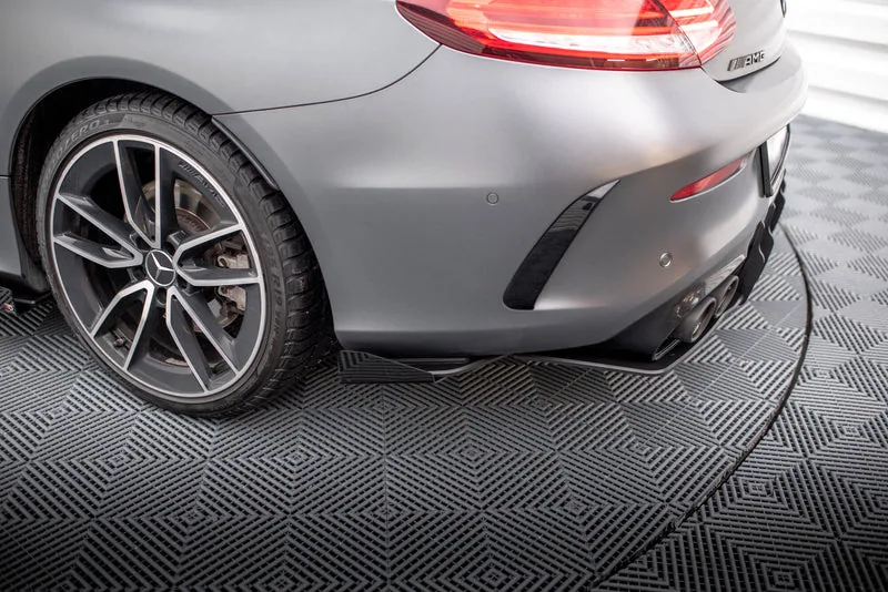 Rear side splitters Street Pro + flaps — Mercedes-Benz AMG C43 Coupe / Cabrio C205 Facelift / A205 Facelift (2018–2021)