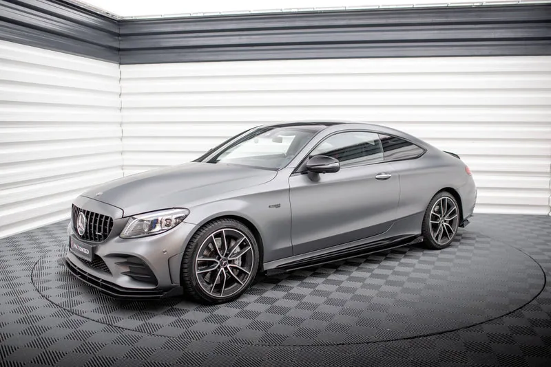 Side skirts Street Pro + flaps — Mercedes-Benz AMG C43 Coupe / Cabrio C205 Facelift / A205 Facelift (2018–2021)