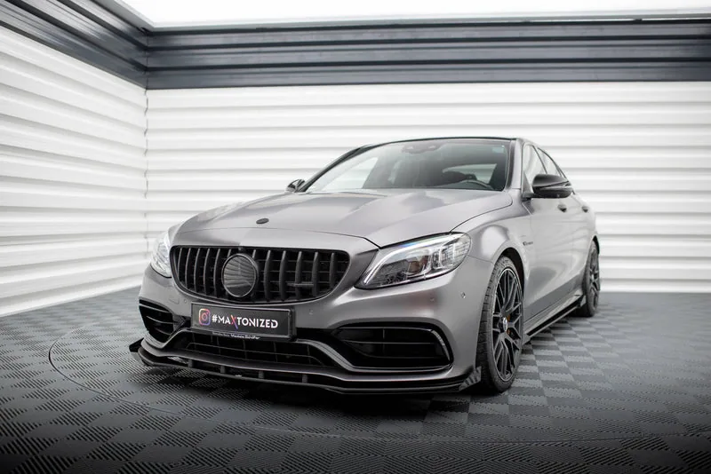 Esisplitter Street Pro + tiivakesed — Mercedes-Benz AMG C63 Sedan / Estate W205 Facelift (2018–2021)