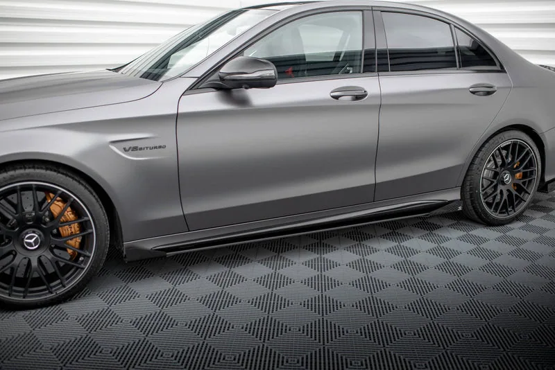 Küljeliistud Street Pro + tiivakesed — Mercedes-Benz AMG C63 Sedan / Estate W205 Facelift (2018–2021)