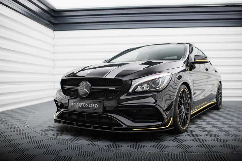 Передний сплиттер Street Pro — Mercedes-Benz AMG CLA 45 Aero C117 Facelift (2017–2019)