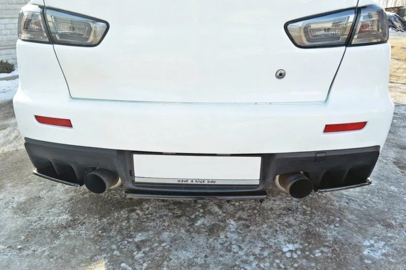Задний сплиттер — Mitsubishi Lancer Evo X (with vertical bars) (2007–2015)