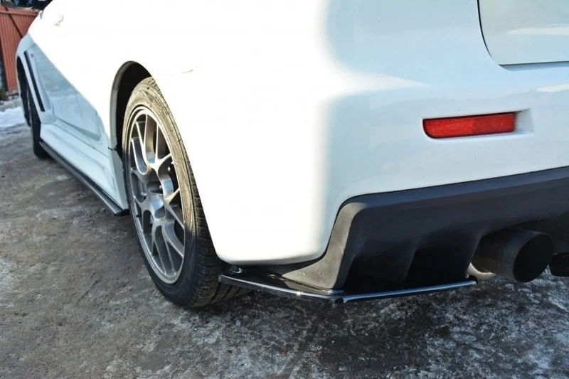 Задние боковые сплиттеры — Mitsubishi Lancer EVO X (2007–2015)