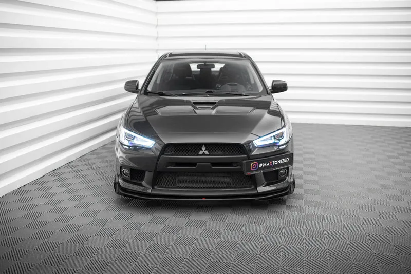 Esisplitter Street Pro + tiivakesed — Mitsubishi Lancer EVO X (2007–2015)