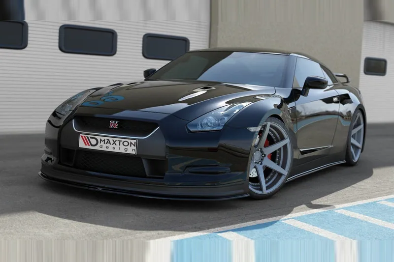 Front splitter V.2 — Nissan GT-R Coupe (R35-SERIES) (2007–2010)
