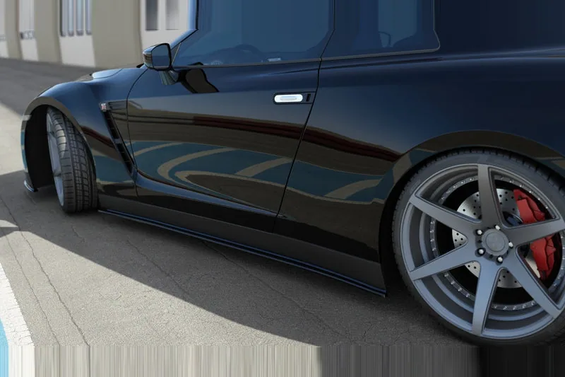 Side skirts — Nissan GT-R Coupe (R35-SERIES) (2007–2010)