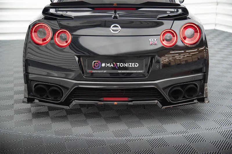 Задний сплиттер с вертикальными рёбрами — Nissan GTR R35 Facelift (2011–2016)