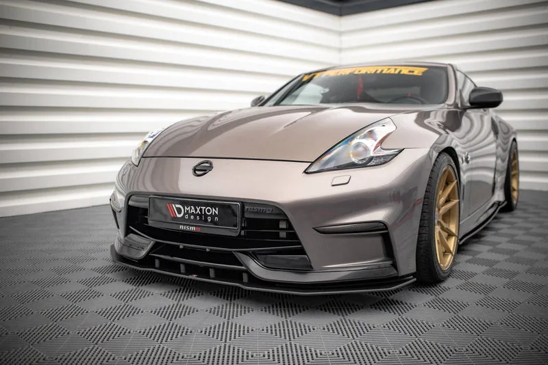 Передний сплиттер Street Pro — Nissan 370Z Nismo Facelift