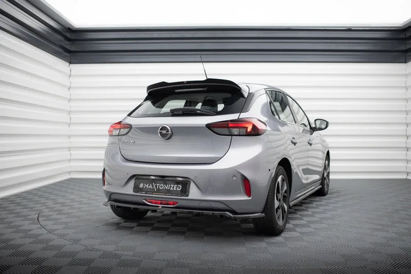 Rear splitter with vertical bars — Opel Corsa - e F ( Mk6) (2019–)