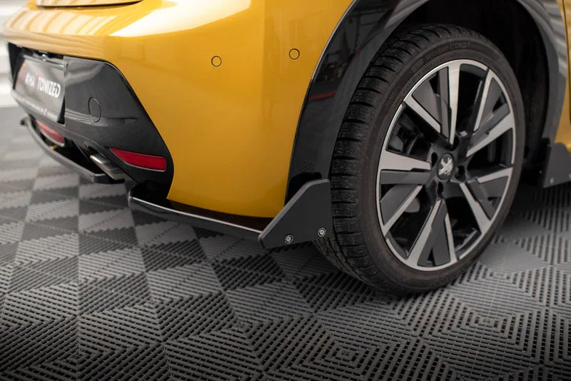 Tagumised küljesplitterid V.1 + tiivakesed — Peugeot 208 GT Mk2 (2019–2023)