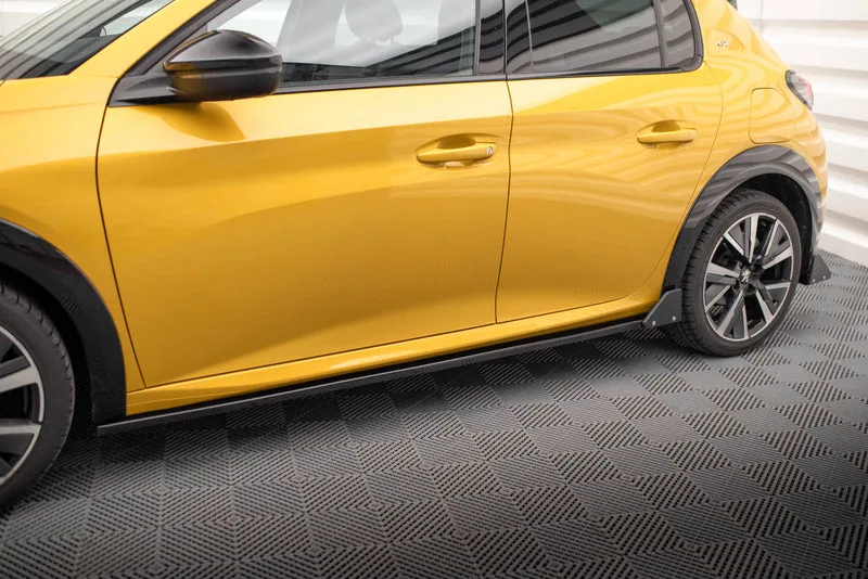 Side skirts + flaps — Peugeot 208 GT Mk2 (2019–2023)