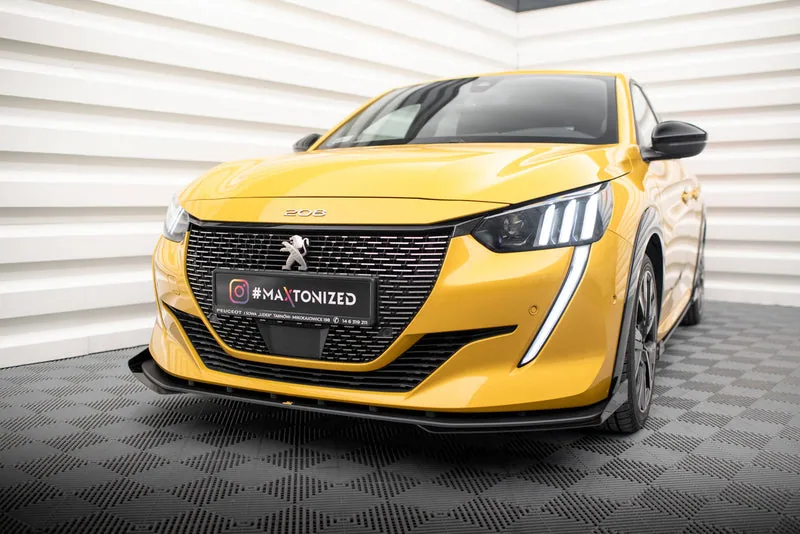 Передний сплиттер Street Pro + накладки — Peugeot 208 GT Mk2 (2019–2023)