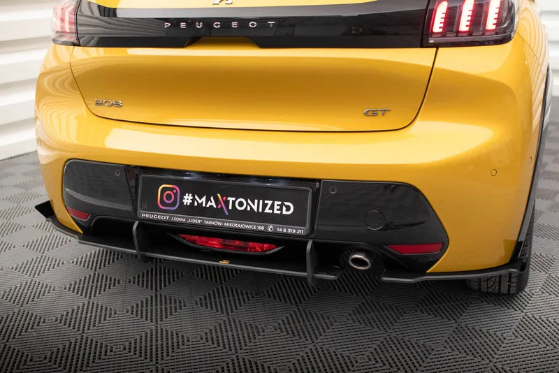 Rear valance Street Pro + flaps — Peugeot 208 GT Mk2 (2019–2023)