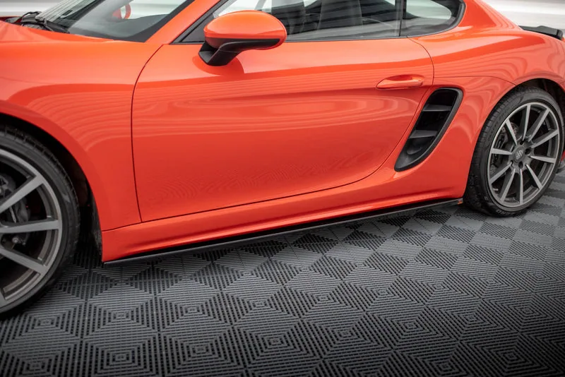 Накладки на пороги — Porsche 718 Cayman 982c (2016–)
