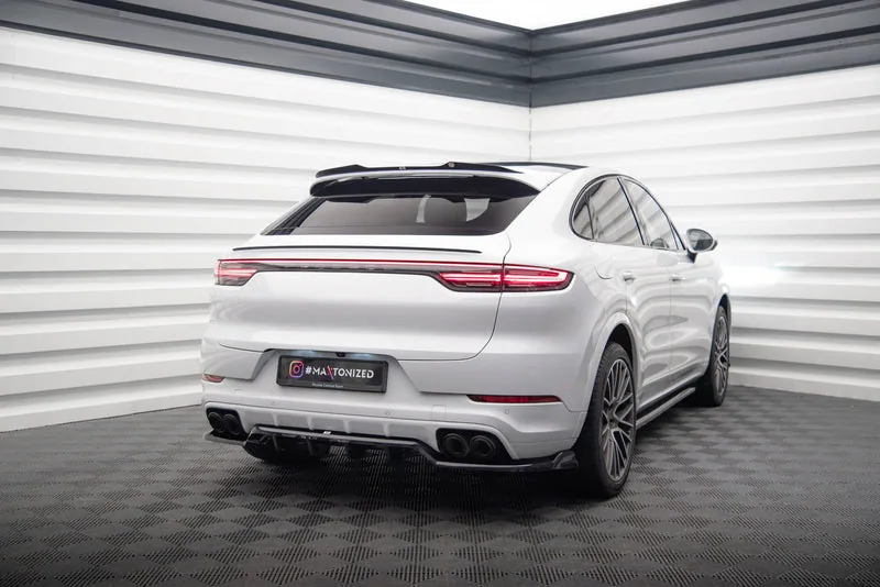 Задний сплиттер с вертикальными рёбрами — Porsche Cayenne Coupe / SUV Mk3 (2018–2023)