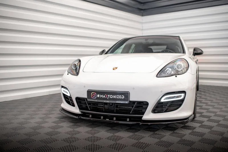 Передний сплиттер V.1 — Porsche Panamera Turbo Sport Design Package 970 (2009–2013)