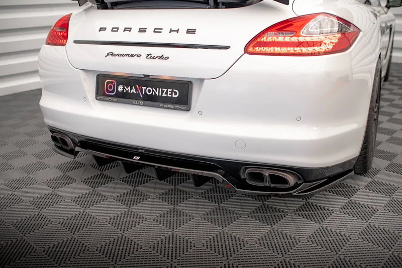 Rear splitter with vertical bars — Porsche Panamera Turbo 970 (2009–2013)
