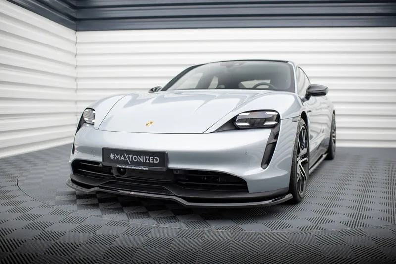 Передний сплиттер — Porsche Taycan / Taycan 4 / Taycan 4S / Taycan GTS Mk1 (2019–)