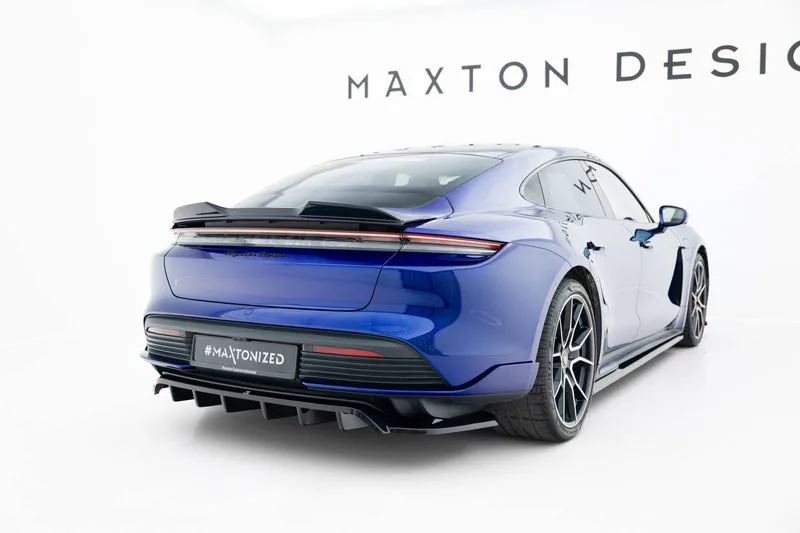 Задний сплиттер с вертикальными рёбрами — Porsche Taycan Turbo S Mk1 (2019–)