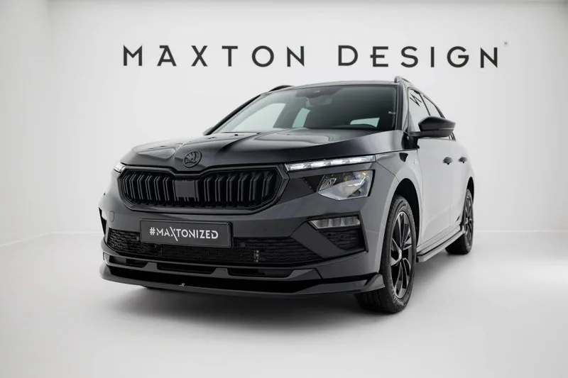 Передний сплиттер V.1 — Škoda Kamiq Monte Carlo Mk1 Facelift (2023–)