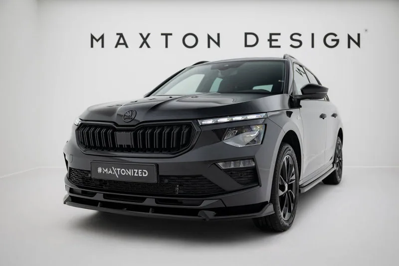Передний сплиттер V.2 — Škoda Kamiq Monte Carlo Mk1 Facelift (2023–)