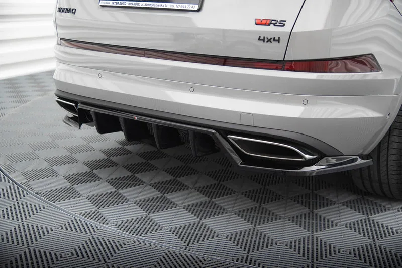 Rear splitter with vertical bars — Škoda Kodiaq RS Mk1 / Mk1 Facelift (2017–2023)