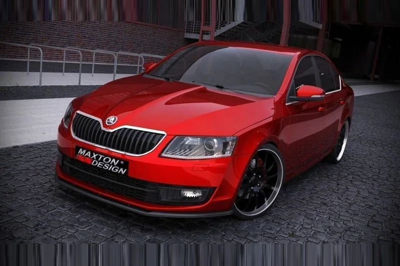 Передний сплиттер V.1 — Škoda Octavia Mk3 (2013–2017)