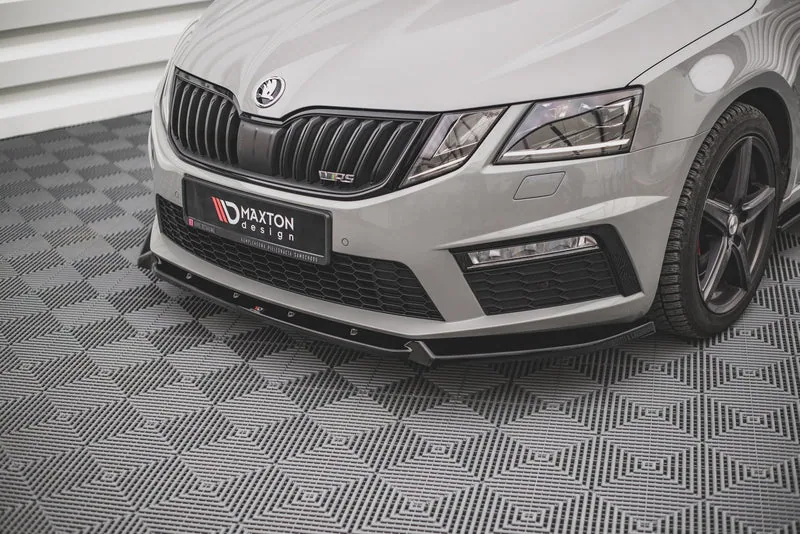 Передний сплиттер V.2 — Škoda Octavia RS Mk3 Facelift (2016–2020)
