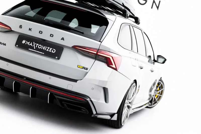 Rear side splitters V.8 — Škoda Octavia RS Liftback / Combi Mk4 (2020–)
