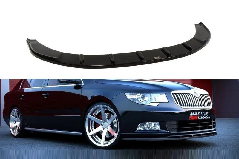 Front splitter — Škoda Superb Mk2 (For Sport Front Bumper Spoiler) (2008–2013)