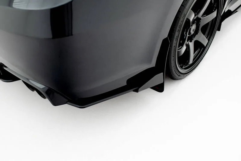 Rear side splitters Street Pro + flaps — Subaru Impreza WRX STI Mk3 Facelift (2011–2014)