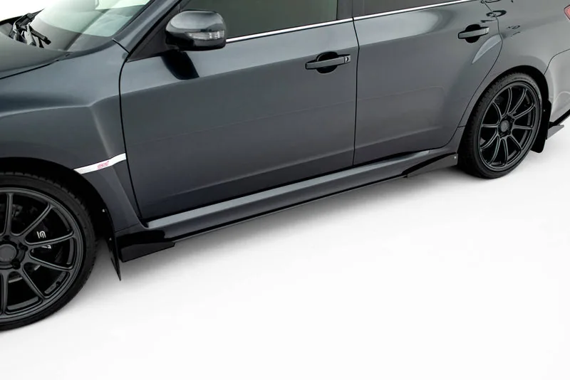 Side skirts Street Pro + flaps — Subaru Impreza WRX STI Mk3 Facelift (2011–2014)