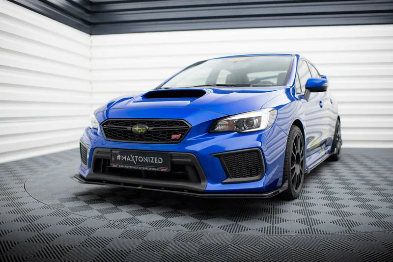 Передний сплиттер Street Pro + накладки — Subaru WRX STI Mk1 Facelift (2017–2021)
