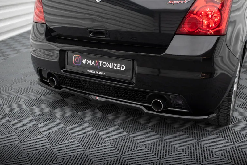 Rear splitter with vertical bars — Suzuki Swift Sport Mk4 (2004–2010)