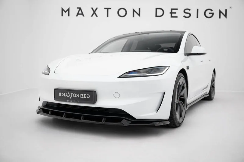 Передний сплиттер V.2 — Tesla Model 3 Performance Mk1 Facelift (2023–)