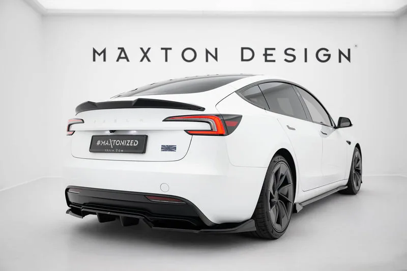 Задний сплиттер V.1 с вертикальными рёбрами — Tesla Model 3 Performance Mk1 Facelift (2023–)