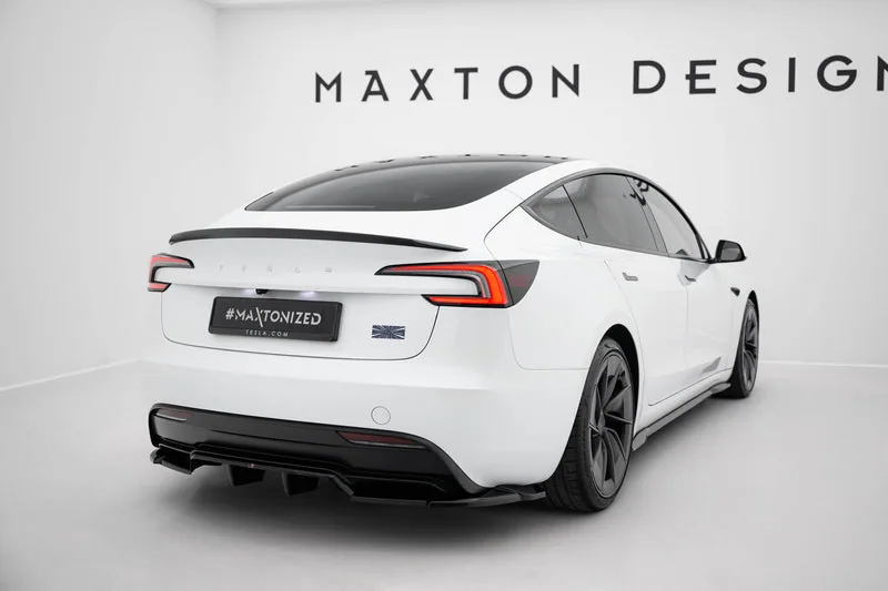 Задний сплиттер V.2 с вертикальными рёбрами — Tesla Model 3 Performance Mk1 Facelift (2023–)