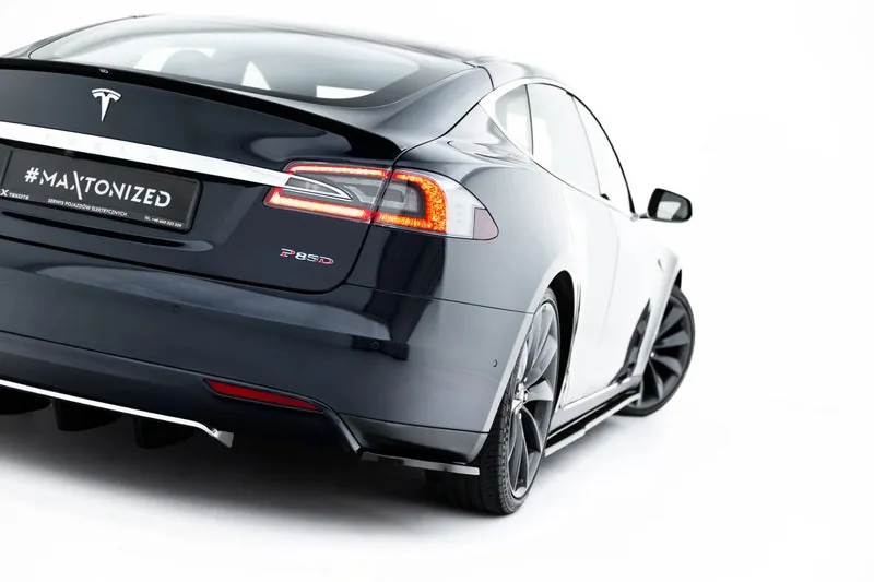 Rear side splitters V.2 — Tesla Model S Mk1 (2012–2016)
