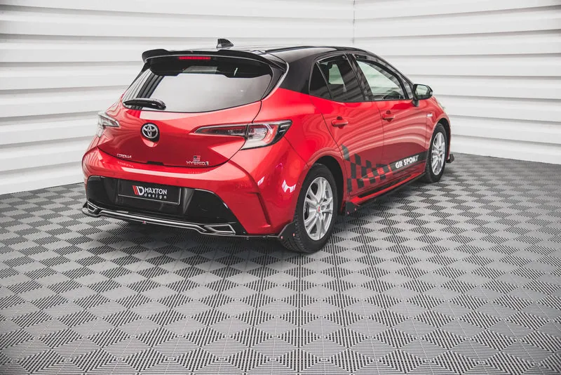 Задний сплиттер + накладки — Toyota Corolla GR Sport Hatchback Mk12 (2019–2023)