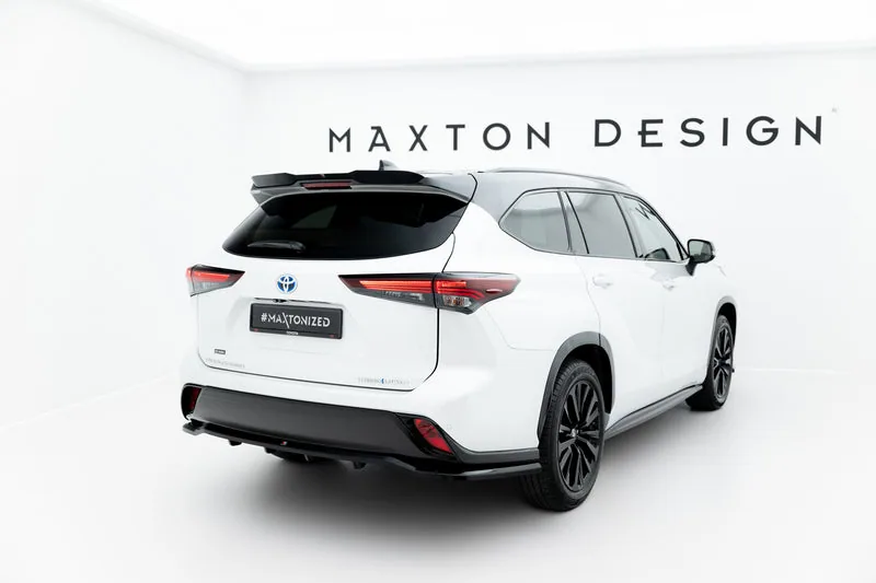 Rear splitter with vertical bars — Toyota Highlander Mk4 (2019–)