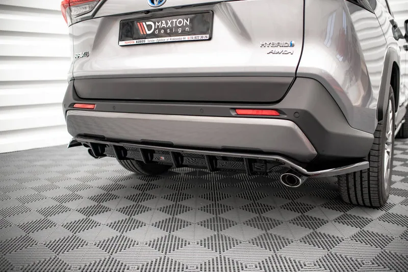 Задний сплиттер с вертикальными рёбрами — Toyota RAV4 Mk5 (2019–)