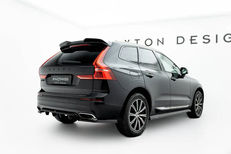 Задний сплиттер с вертикальными рёбрами — Volvo XC60 Mk2 (2017–2021)